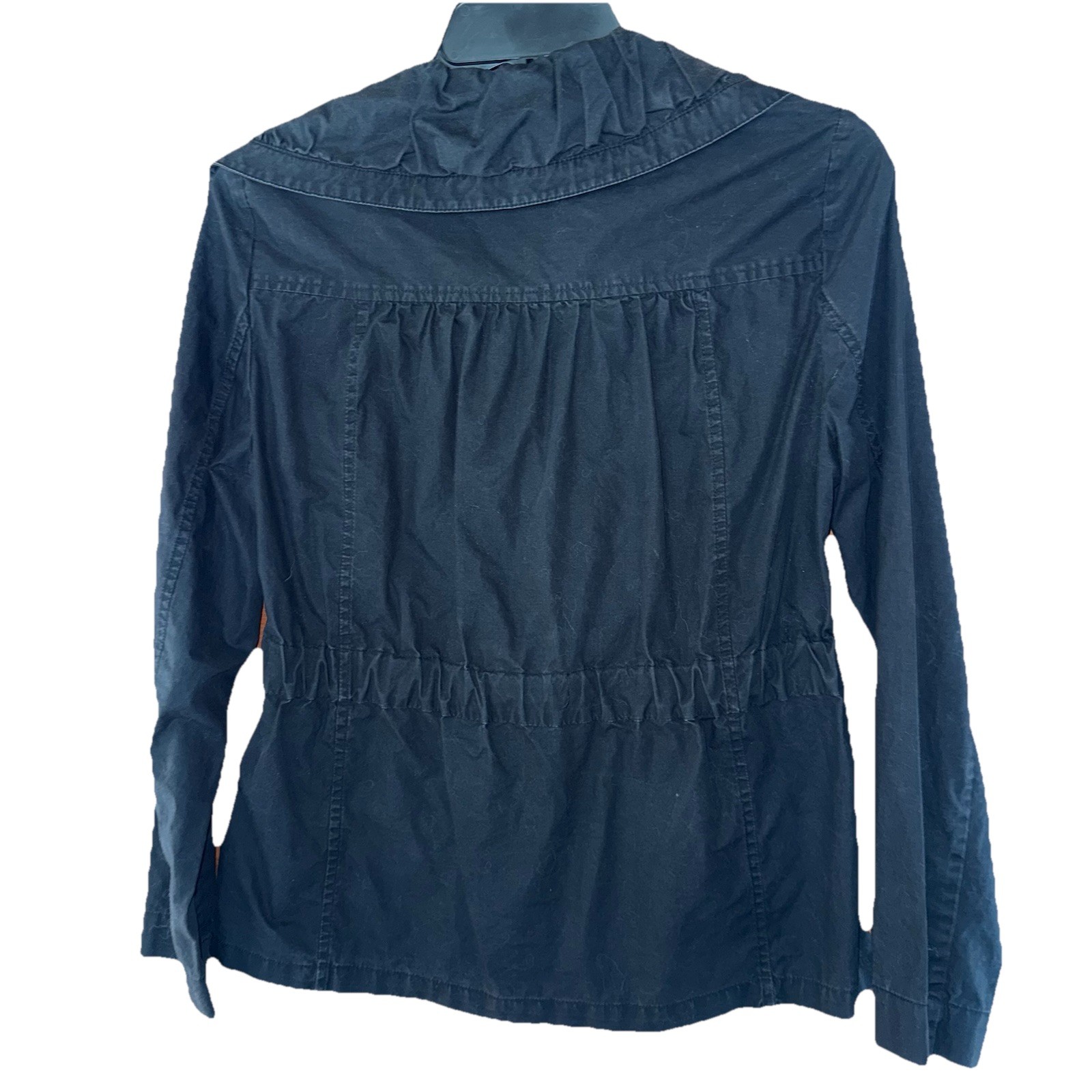 Acorn Black Button Utility Light Jacket Small - image 4