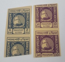 India - Bangladesh 1972 - 2 Taka ( druk z dwóch stron ) + 10 Taka