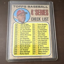 Topps 1968 Orlando Cepeda Checklist #278 St. Louis Cardinals Baseball