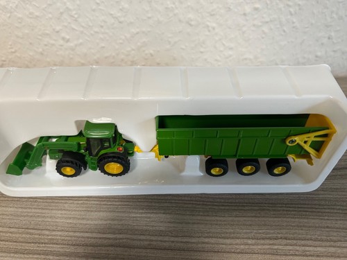 Siku M87 1843 John Deere mit Frontlader und Anhänger "blaue OVP" - Bild 5 von 7