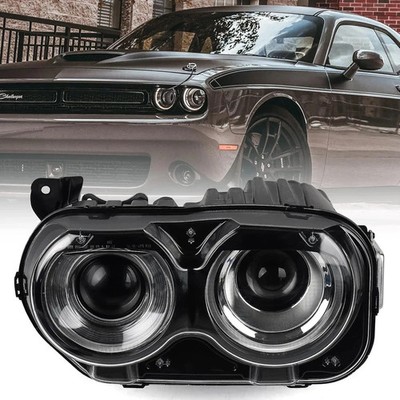 Xenon Headlight Compatible with Dodge Challenger Headlights Assembly W/AIR Catch