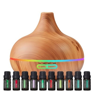 Ultimate Aromatherapy Diffuser & Essential Oil Set  Ultrasonic Top 10 Oils Mo...