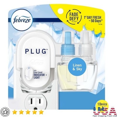 Plug In Air Freshener Odor Fighter Oil Kit Automatic Freshness 50 Days Refill US