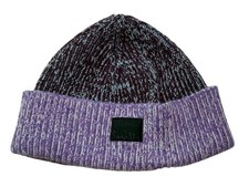Paul Smith  Wool Beanie Hat Light Flecked Pur...