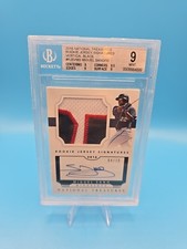 2016 NATIONAL TREASURES MIGUEL SANO RC JERSEY SIGNATURES BLACK 4/10 TWINS AUTO