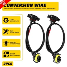 2PCS 5202 H16 to H11 H8 Fog Light Conversion Wire Harness Pigtail Extension