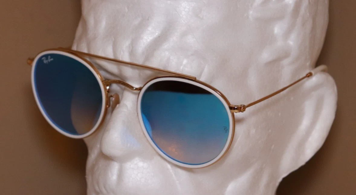 Ray-Ban Blue Round Sunglasses for Women for sale | eBay