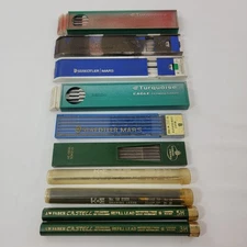Vintage Drafting And Drawing Leads Lot Of 10 Staedtler Mars, A.W. Faber, Berol
