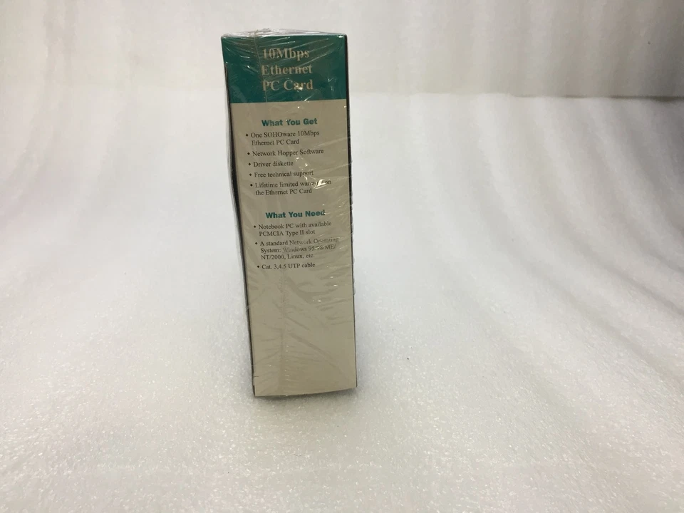 NEW Sohoware ND5120-E A1 PCMCIA 16-bit Ethernet PC Card SEALED BOX - Image 3 of 4