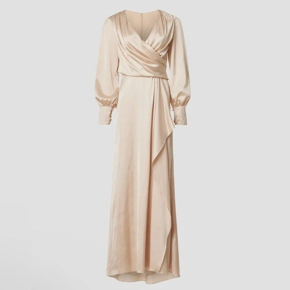 beige dress size 16 Mengpipi Womens Casual Long Sleeve Midi Dresses Smocked Flowy Tiered Dress Beige, Size 16-18, Women's, Size: XL (16-18), White
