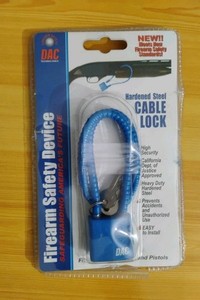DAC Hardened Steel 15" Cable Gun Lock Firearm Safety Device  CL551