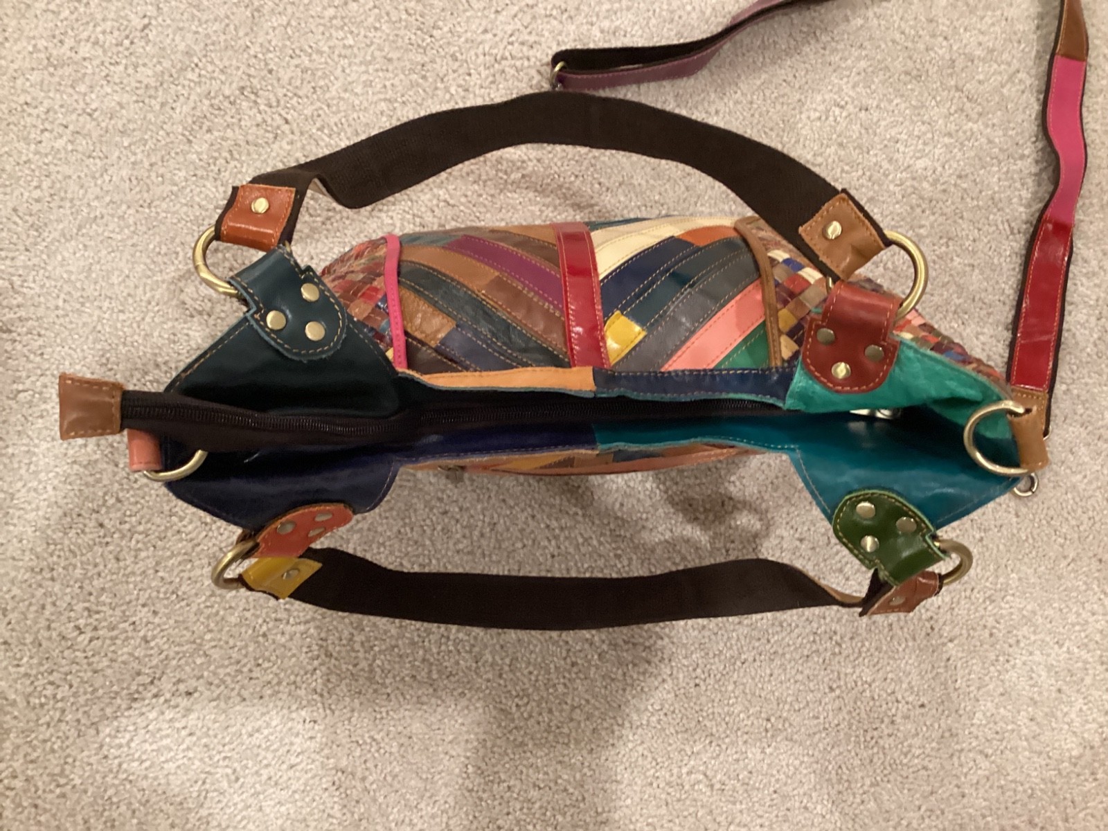 Ameri Leather Weave Multi Color Detachable Strap … - image 4