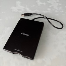 imation External USB Floppy Disk Drive 2x Speed Drive Black Tested