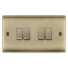 BG Nexus Metal Antique Brass Light Switch NAB12 NAB42 NAB43 NAB44 2 Way