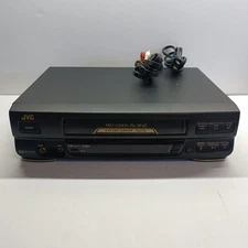 JVC HR-J443U 4-Head VCR Player W/ RCA Cables No Remote TESTED/WORKS