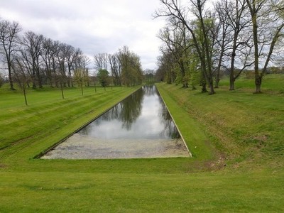 Photo 12x8 Boughton House - Dead Reach Weekley Inspired by the water featu c2017