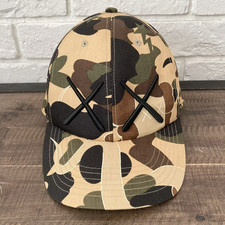 BAPE × KAWS BENDY 1st Camo Yellow Hat Cap a bathing ape NIGO Size L