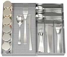 Utensil Drawer Organizer - Expandable Cutlery Tray, Silverware/Flatware Stora...