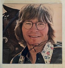 JOHN DENVER HAND SIGNED LP ALBUM VINYL RECORD WINDSONG WITH COA