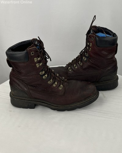 Ariat Boots Men 12 Brown Leather Steel Toe Work Redwood Hermosa Cobalt XR Sz 12D