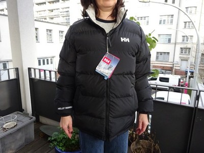 HELLY HANSEN YU 23 REVERSIBLE PUFFER Damen PARKA PREMIUM Jacke Schwarz Gr.M Neu