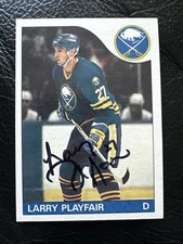 Larry Playfair Buffalo Sabres Signed Autographed NHL Trading Card