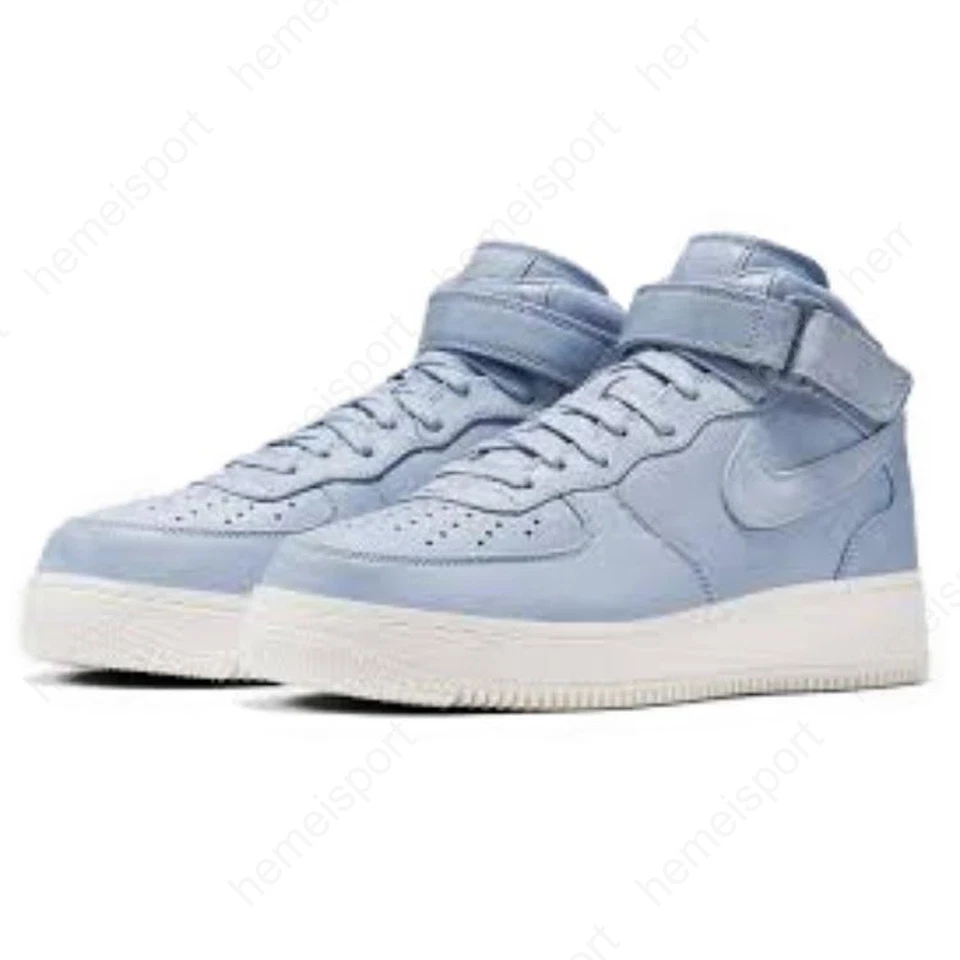 Nike Air Force 1 Mid Blue Grey 905619-400 - Image 2 of 4