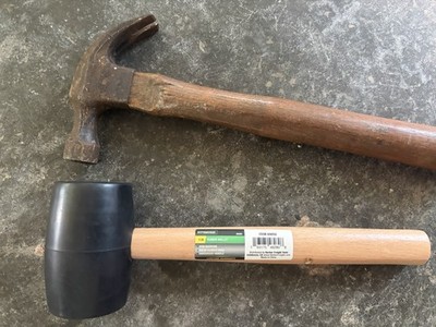 Hammer And Rubber Mallet- 2 Hammer Tools!!