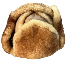 Vintage Eddie Bauer Trapper Hat Brown Shearling Outdoor Fall Winter Size XL  