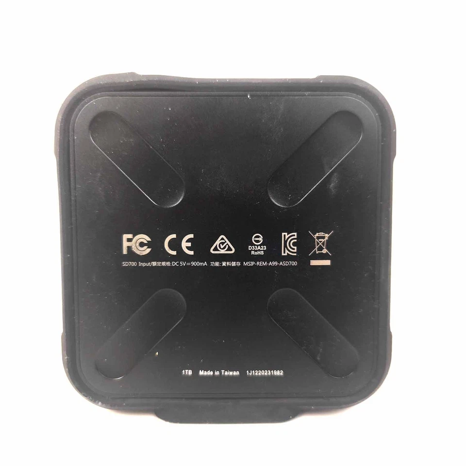 ADATA SD700 1TB SSD - Externe Festplatte - USB 3.0 Schwarz Zustand: gut - Bild 3 von 3