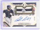 CORBIN CARROLL 2025 TOPPS DIAMOND ICONS JUMBO GAME-USED PATCH AUTO /25 Q3838