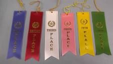 Star Place Ribbon Set 1st–6th  Award Ribbons  Track Field Day Sports Team Awards