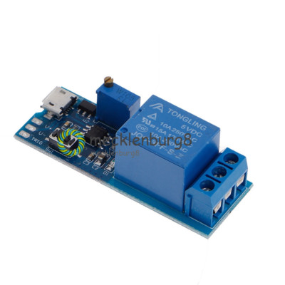 New 5V~30V Micro USB Power Relay Timer Control Module Trigger Delay Switch