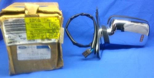 NOS 1984-1992 Lincoln Mark VII LH Heated Power Side Mirror Assembly