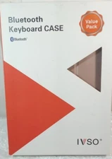 IVSO Wireless Magnetic Removable Bluetooth Keyboard Case for iPad Tablet 