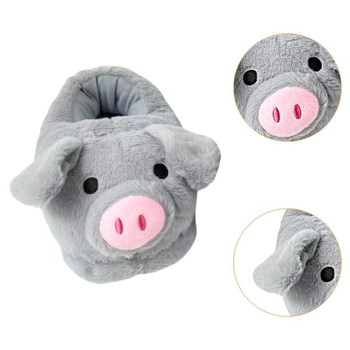 Women's Slippers Animal Slippers Furry Slippers Autumn Winter Fuzzy Slippers - Picture 7 of 7