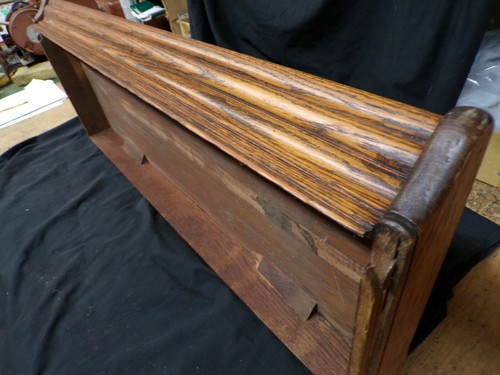 Antique oak Bookcase top stacking Barrister Lundstrom #2 D size - Picture 3 of 5