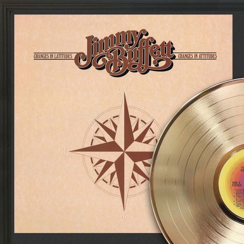Jimmy Buffett Changes In Latitude Framed Legends Of Music Gold LP Record Display - Picture 2 of 4