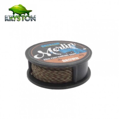 Tresse De Pêche Kryston Super Nova Solid Bag Braid 15lb – 20m Marron – Pour Carpe En Rivière