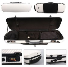 Violin Case 4/4 mixed Carbon Fiber Violin Case with Straps Music sheet bag Lock