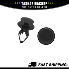 Piece of 100 12mm Hole Plastic Rivets Bumper Fender Retainer Push Type Clips