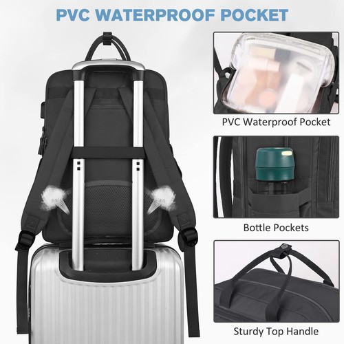 Travel Backpack for Women with TSA Laptop Compartment 15.6 Inch Laptop Backpa... - Picture 4 of 9