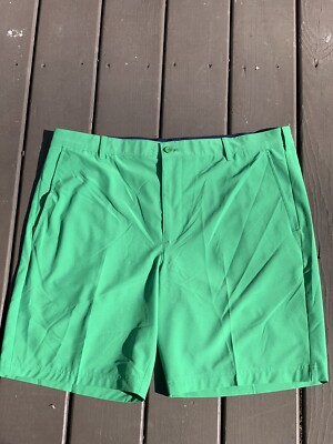 Izod Men 40 Saltwater Green Shorts Preppy Classic Dressy Golf Summer Style