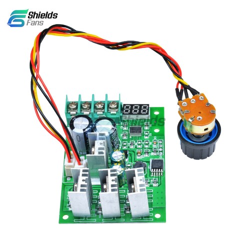 DC6-60V 30A PWM Motor Speed Controller Display Module Dimmer Current Regulator - Bild 3 von 9