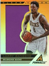 2013-14 Panini Pinnacle LARRY SANDERS Clear Vision 3rd Quarter #11/24 BUCKS SP