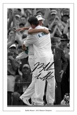 BUBBA WATSON GOLF SIGNED AUTOGRAPH PHOTO PRINT 2012 MASTERS