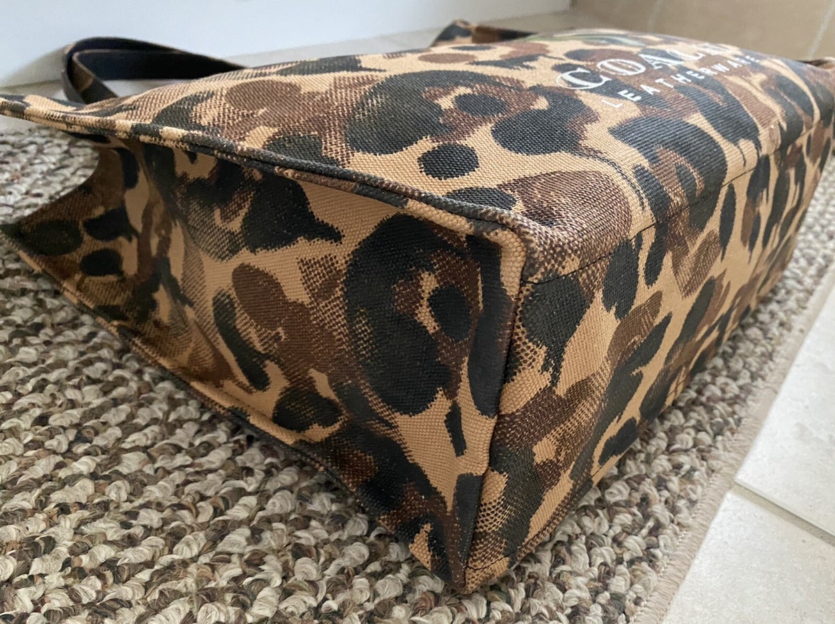 NWT COACH MILITARY WILD BEAST REXY CANVAS TOTE 42 68262 | eBay