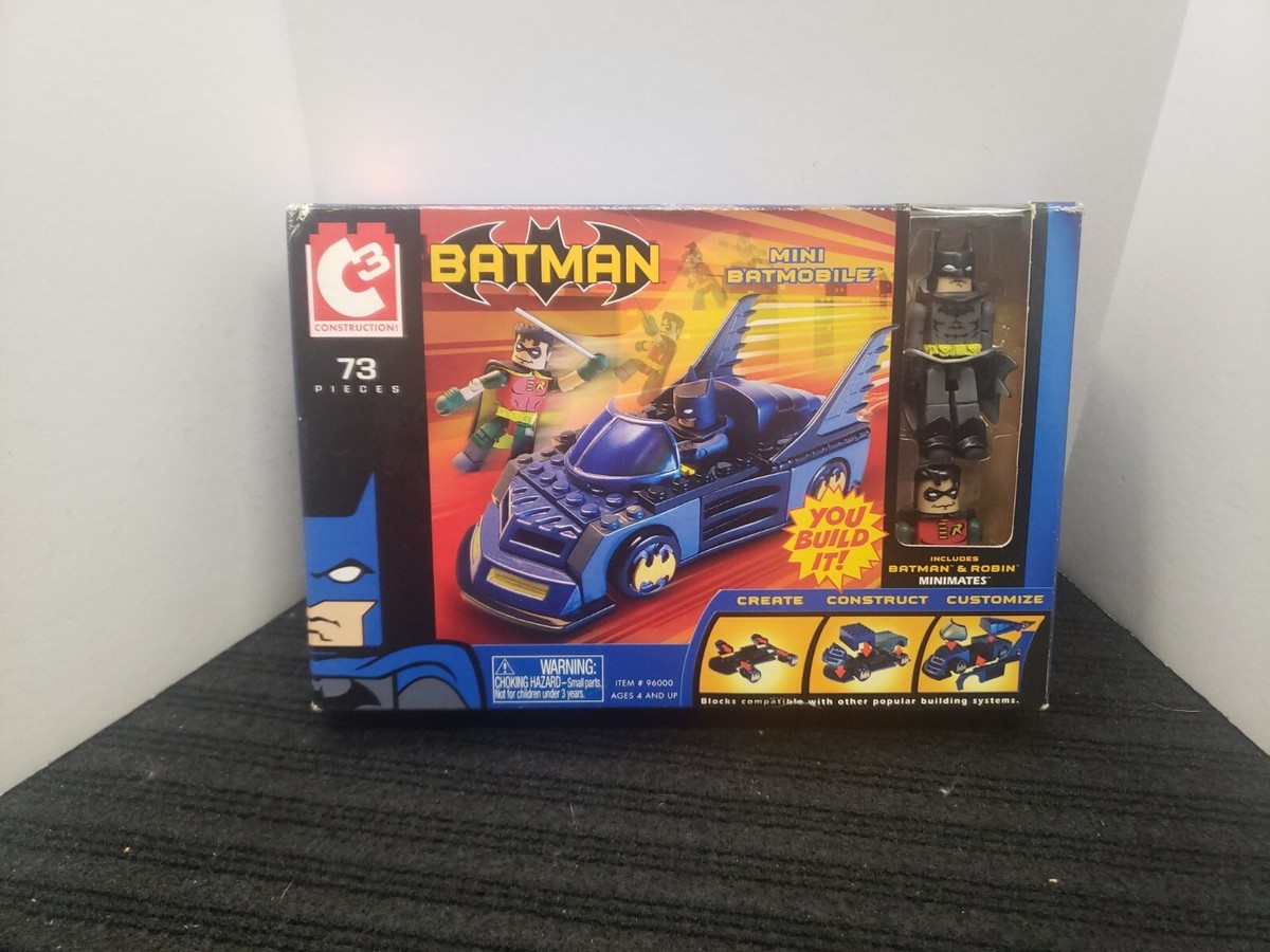 DC Comics C3 Construction Wave 1 Mini Batmobile Playset With