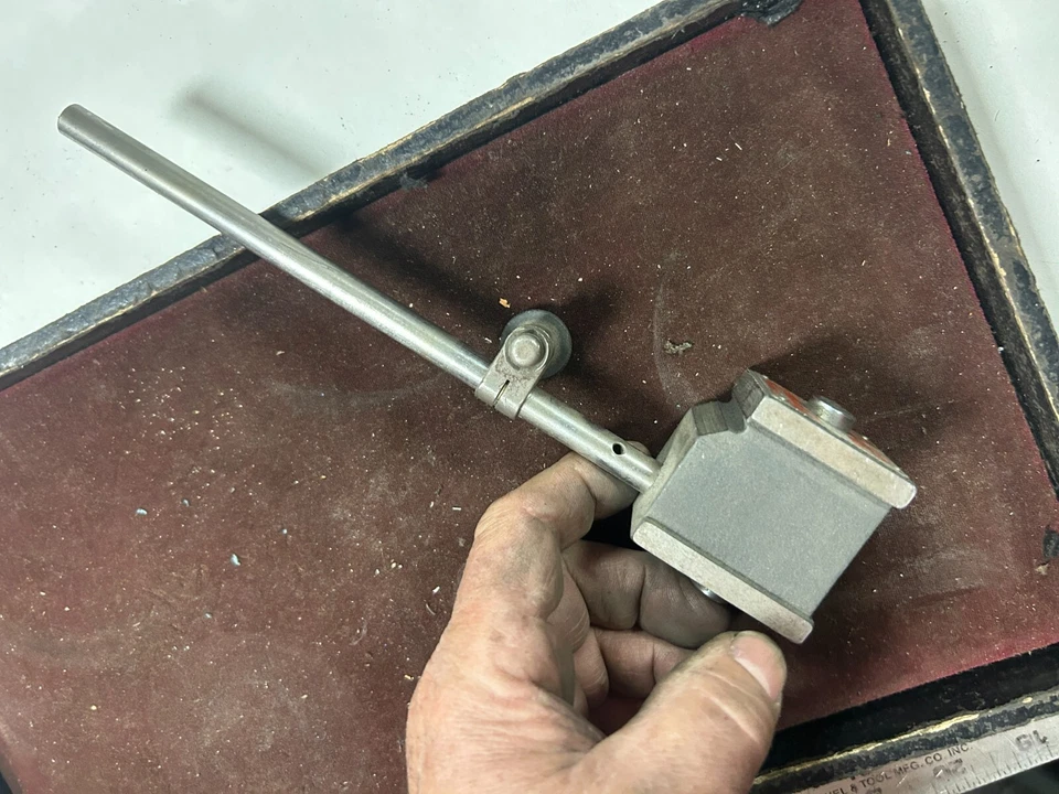 HERRAMIENTA DE MAQUINISTA TpCb a LATHE MILL Starrett Indicador Magnético Medidor Soporte 657 Foto 4 de 4