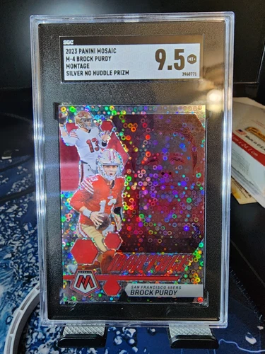 2023 Panini Mosaic - Montage No Huddle Silver Prizm #M-4 Brock Purdy